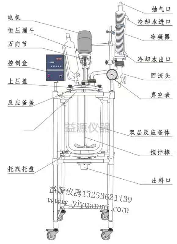 河南益源儀器雙層玻璃反應釜圖文解析